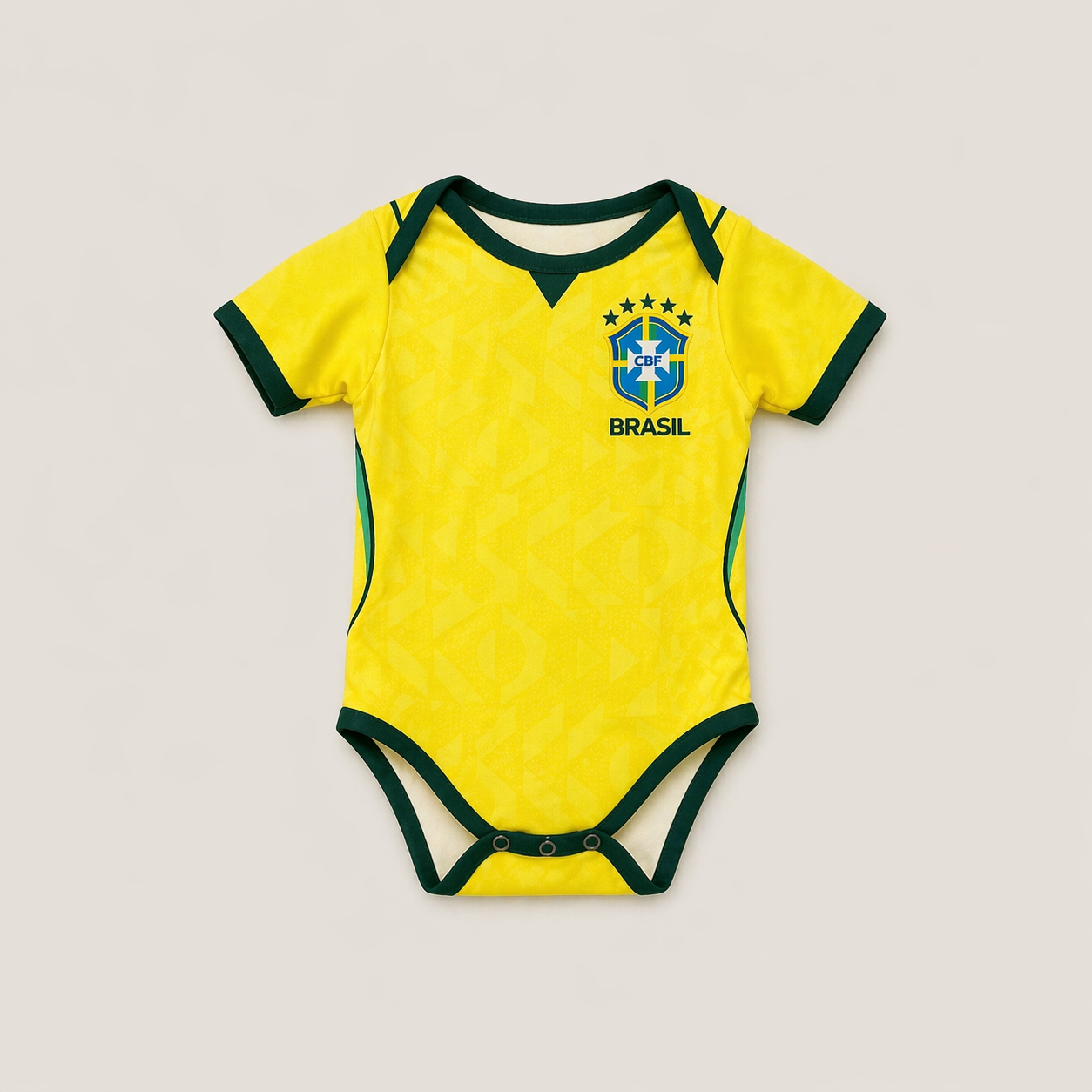 Body Infantil Brasil Amarelo