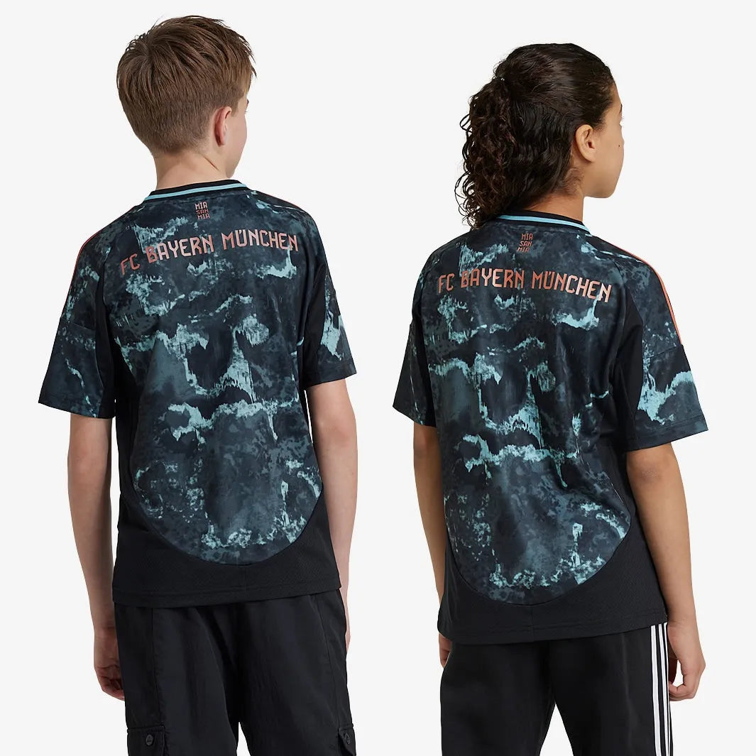 Conjunto Infantil adidas Bayern de Munique 2024/25 II Torcedor, Camisas de Futebol, PIQUE DE JOGADOR, -PIQUE DE JOGADOR