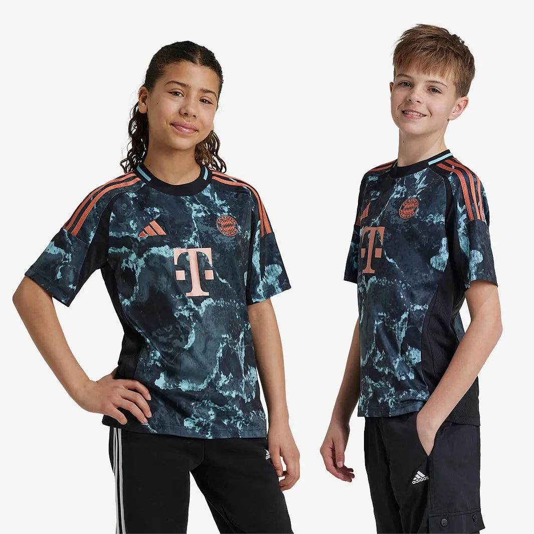 Conjunto Infantil adidas Bayern de Munique 2024/25 II Torcedor, Camisas de Futebol, PIQUE DE JOGADOR, -PIQUE DE JOGADOR