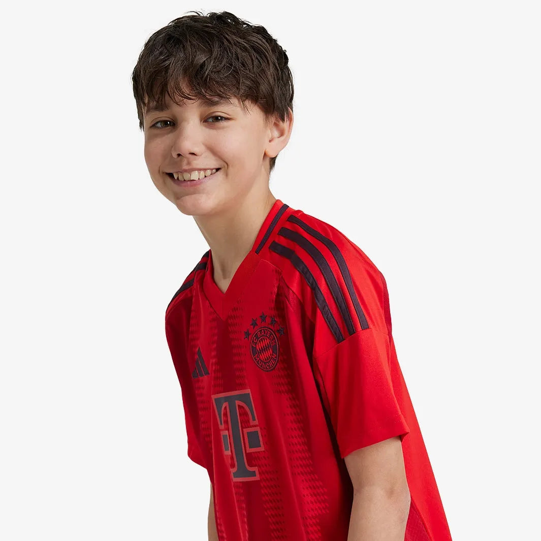 Conjunto Infantil adidas Bayern de Munique 2024/25 I Torcedor, Camisas de Futebol, PIQUE DE JOGADOR, -PIQUE DE JOGADOR