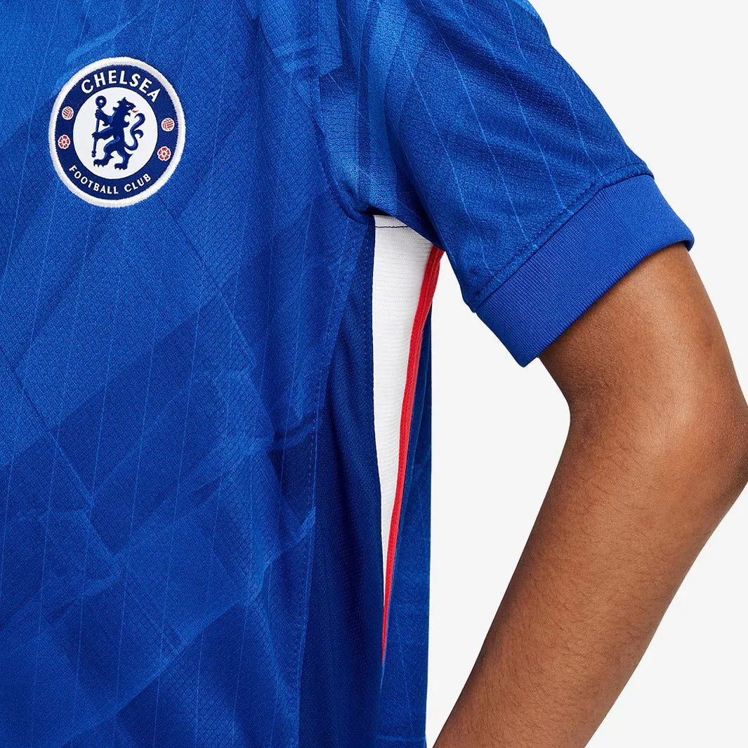 Conjunto Infantil Nike Chelsea 2025/26 Torcedor, Camisas de Futebol, PIQUE DE JOGADOR, -PIQUE DE JOGADOR