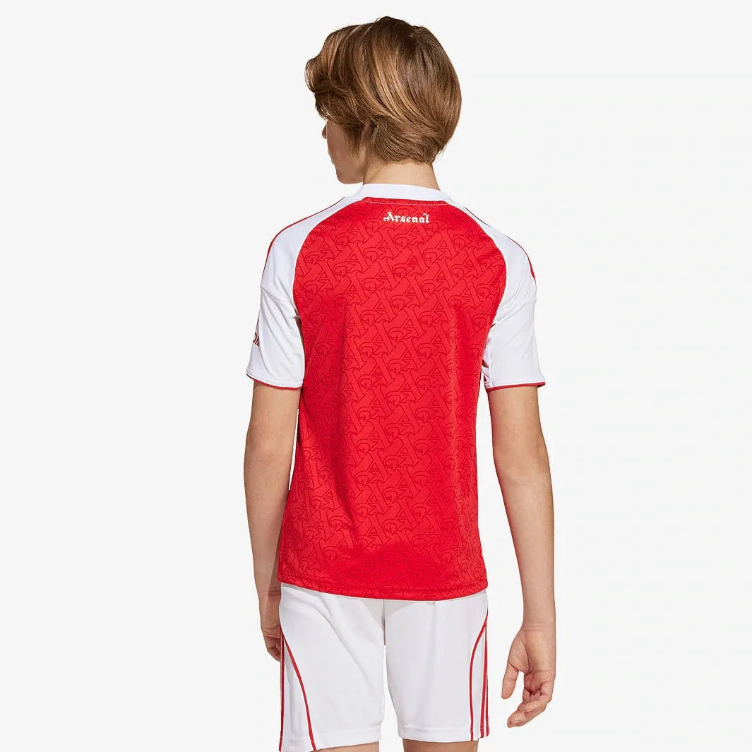 Conjunto Infantil adidas Arsenal 2025/26 I, Camisas de Futebol, PIQUE DE JOGADOR, -PIQUE DE JOGADOR