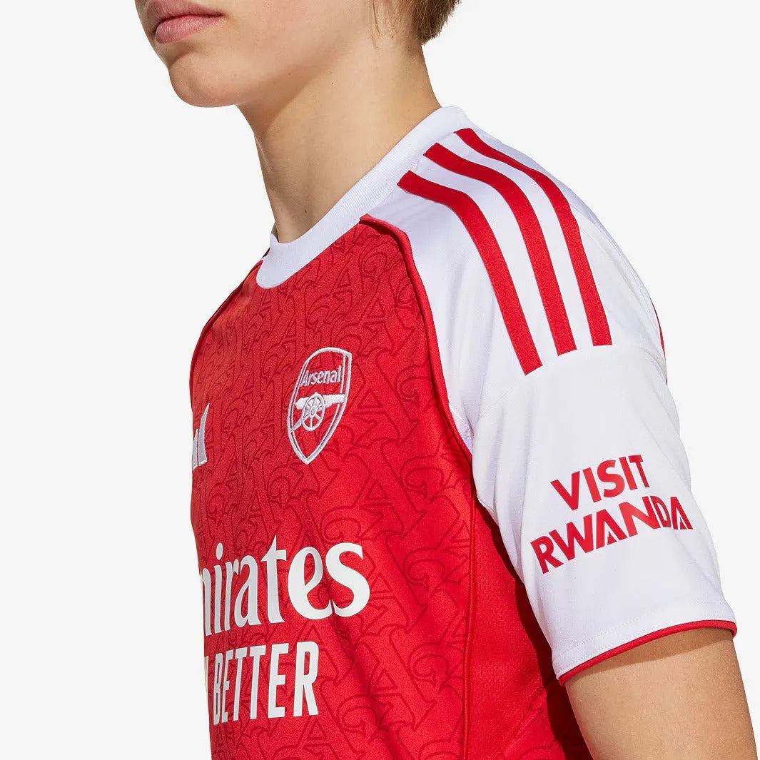 Conjunto Infantil adidas Arsenal 2025/26 I, Camisas de Futebol, PIQUE DE JOGADOR, -PIQUE DE JOGADOR