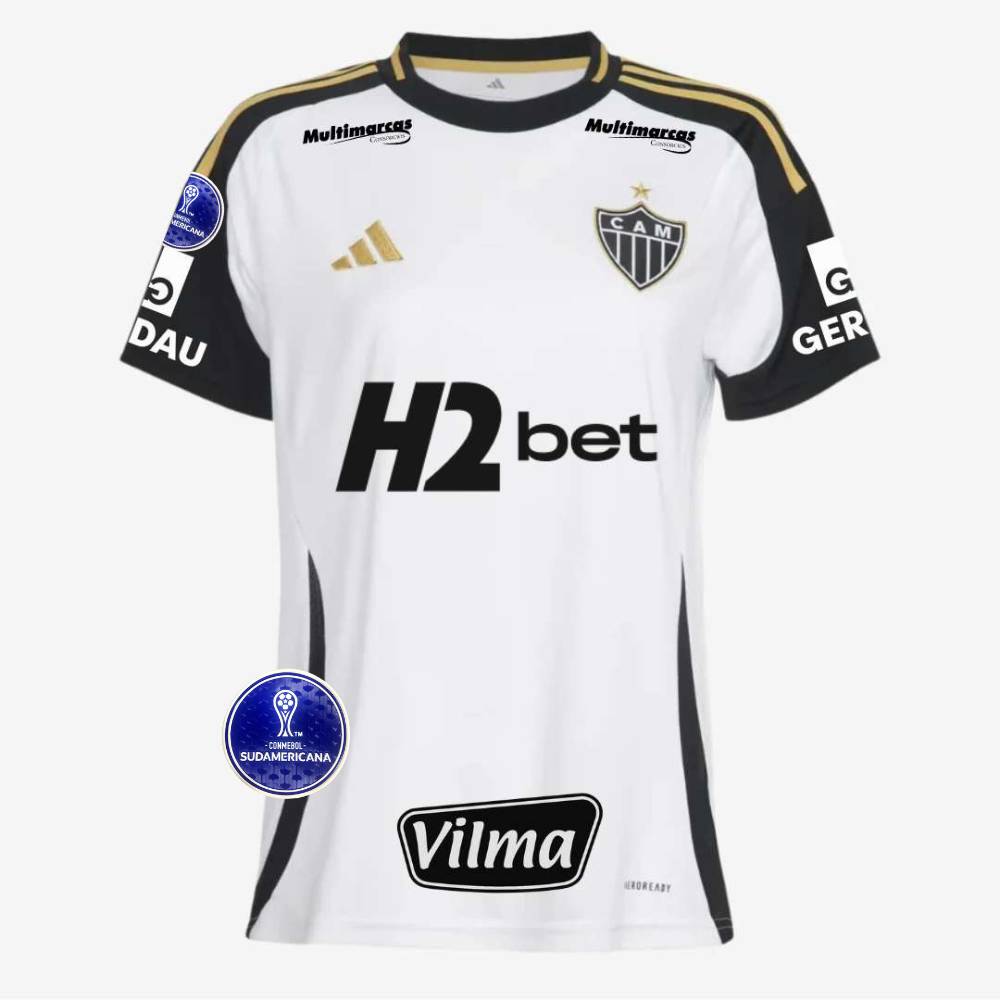 Camisa Feminina Adidas Atlético Mineiro 25/26 Away C/ Patch Sulamericana