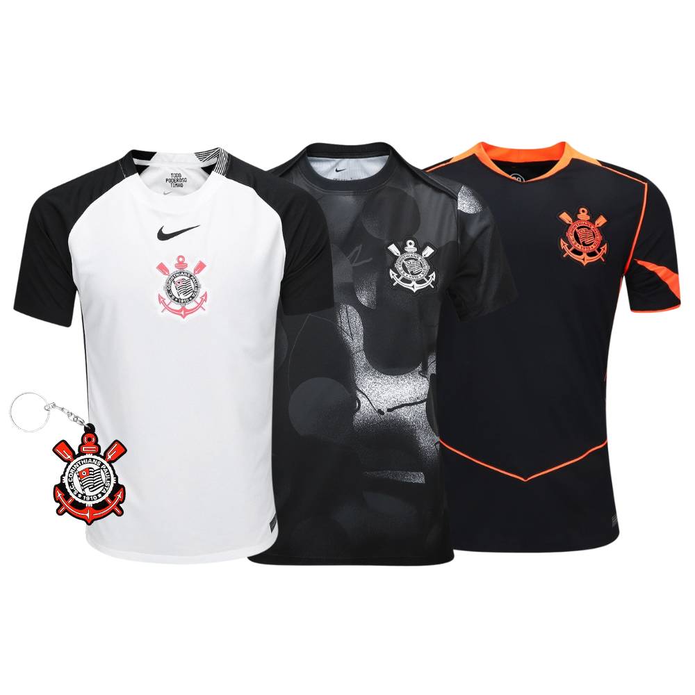 Combo Corinthians 3 Unidades + Brinde
