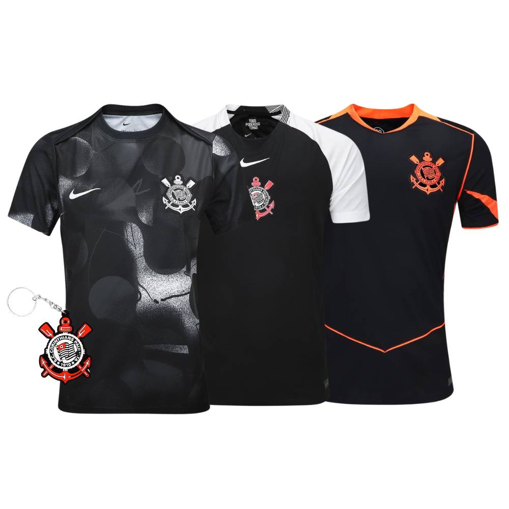 Combo Corinthians 3 Unidades + Brinde