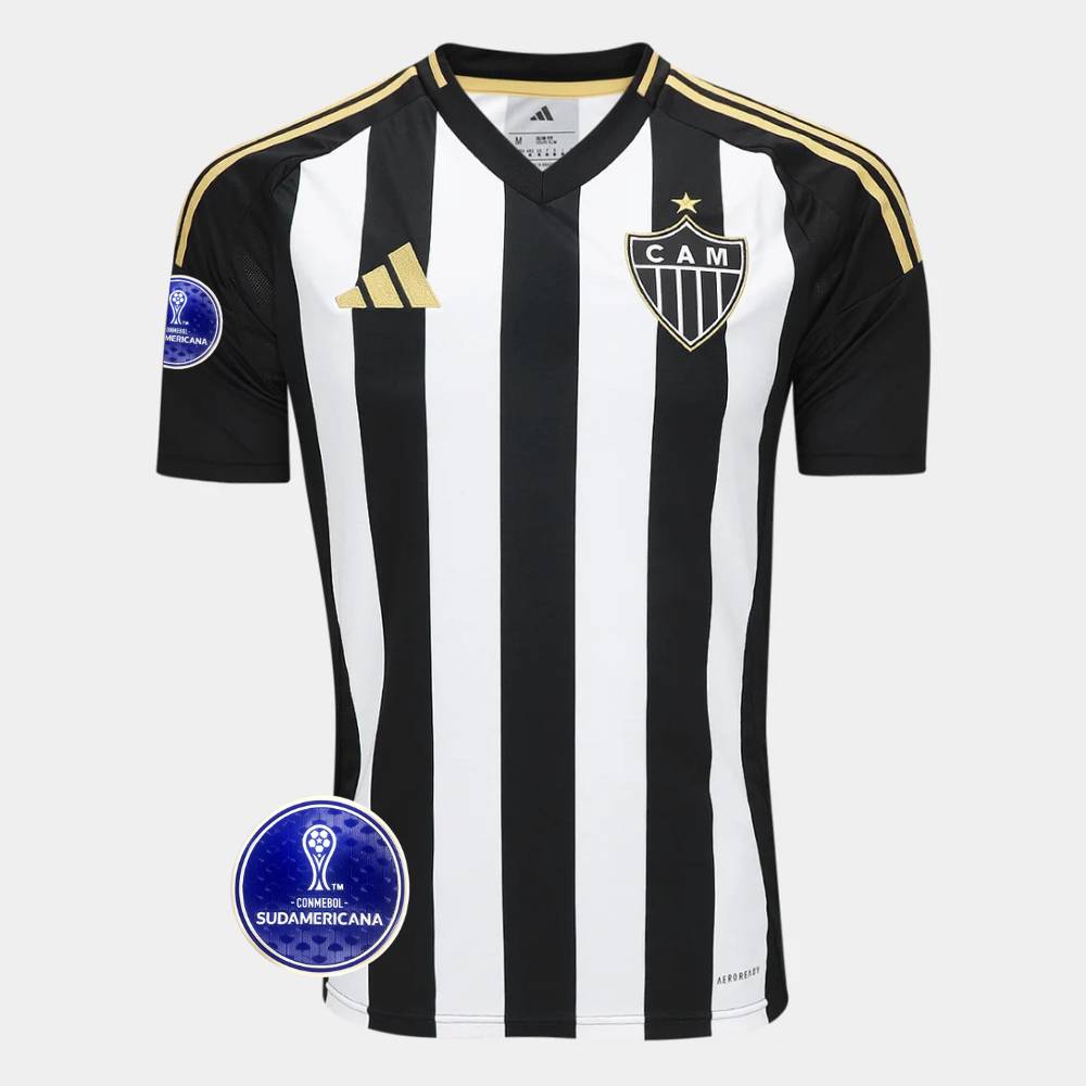 Camisa Adidas Atlético Mineiro 25/26 Home C/ Patch Sulamericana