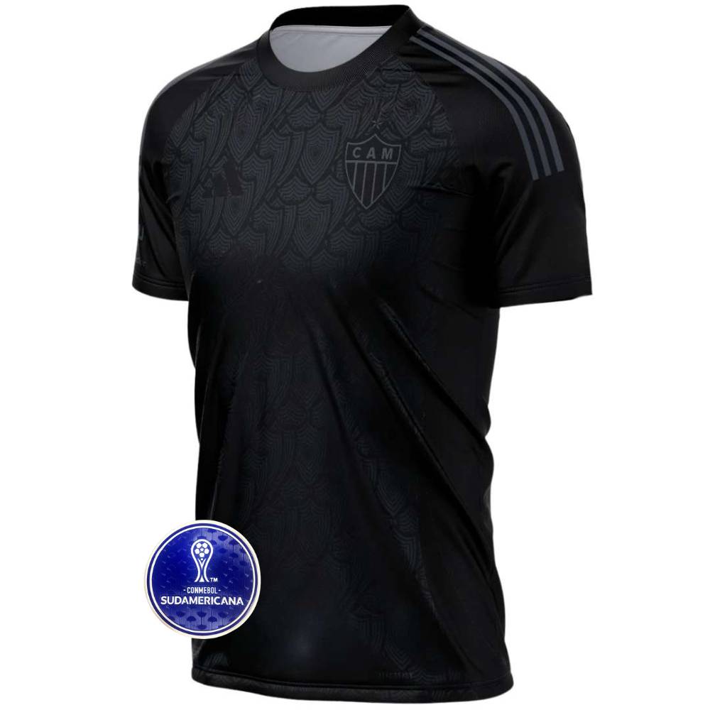Camisa Adidas Atlético Mineiro 25/26 All Black C/ Patch Sulamericana