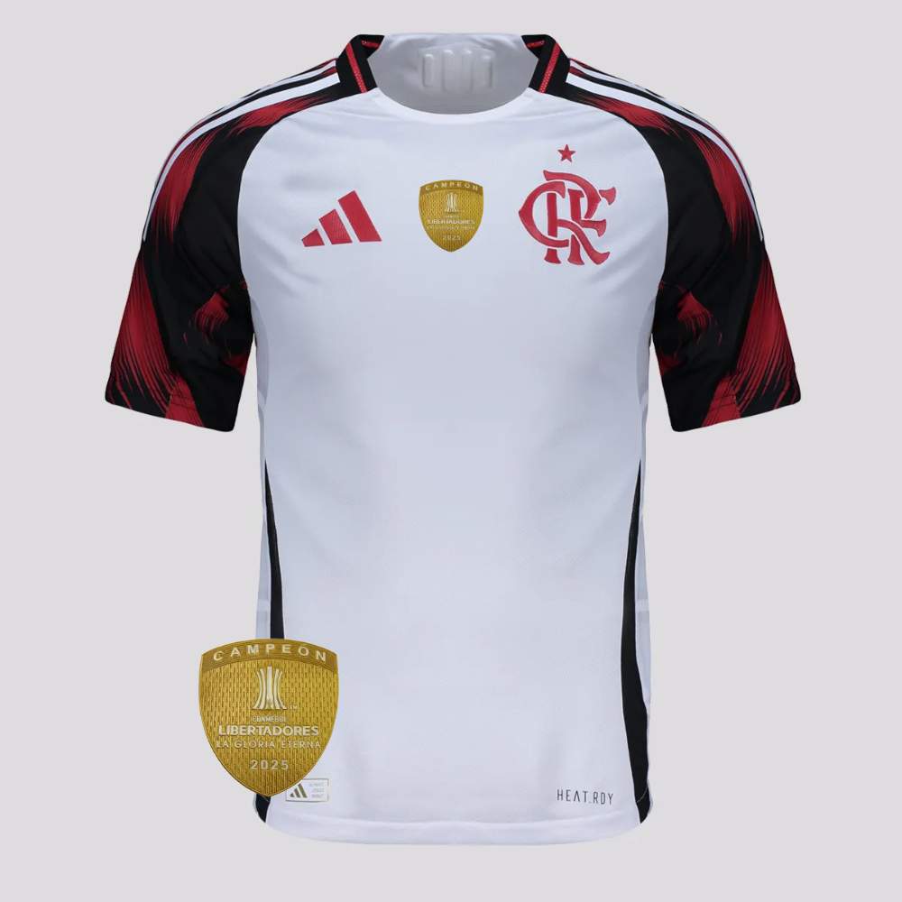 Camisa Adidas Flamengo II 25/26 Jogador Campeão Libertadores 2025