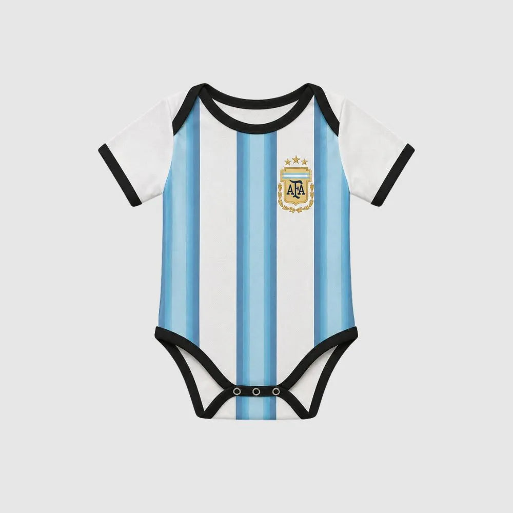 Body Infantil Argentina Azul