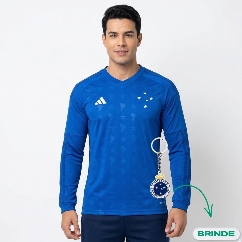 Camisa Adidas Cruzeiro 26/27 Home Manga Longa