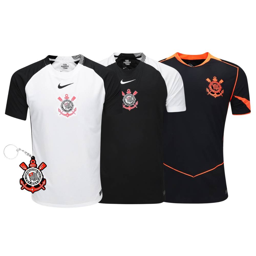 Combo Corinthians 3 Unidades + Brinde