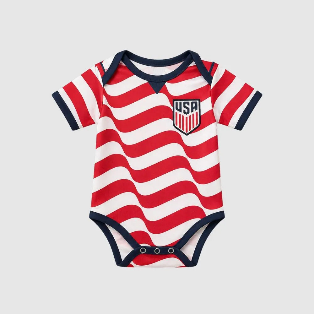 Body Infantil Estados Unidos Vermelho