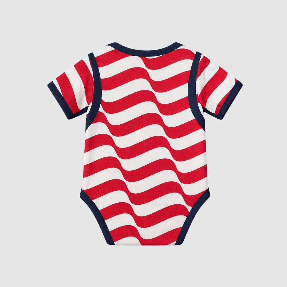 Body Infantil Estados Unidos Vermelho