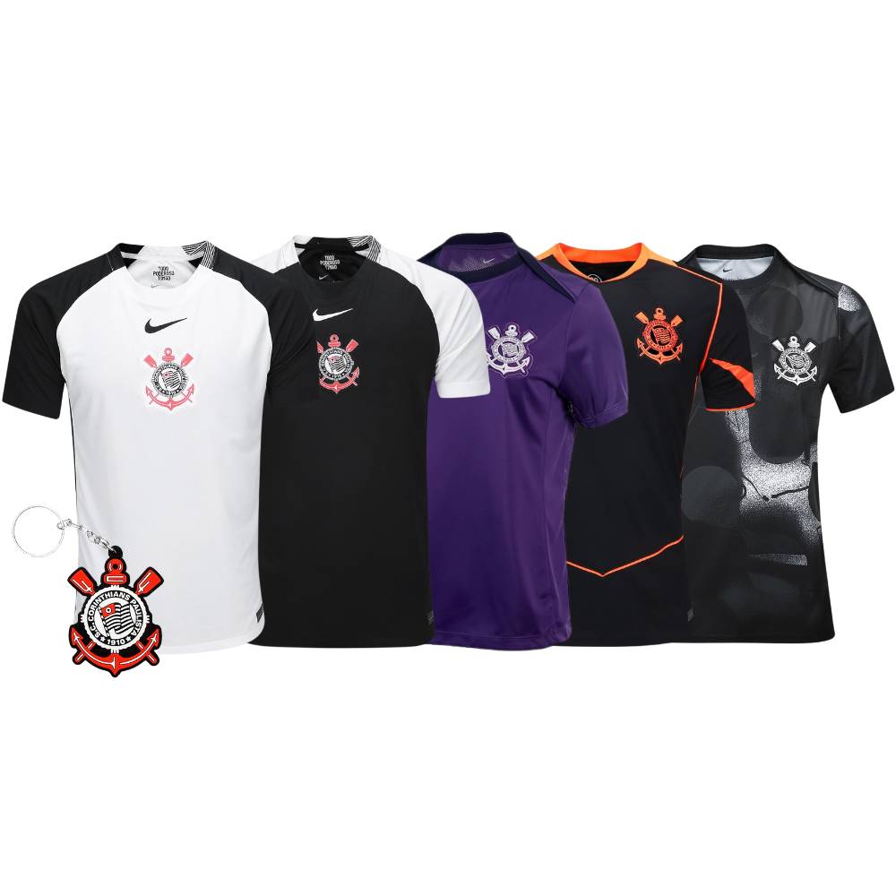 Combo Corinthians 5 Unidades + Brinde