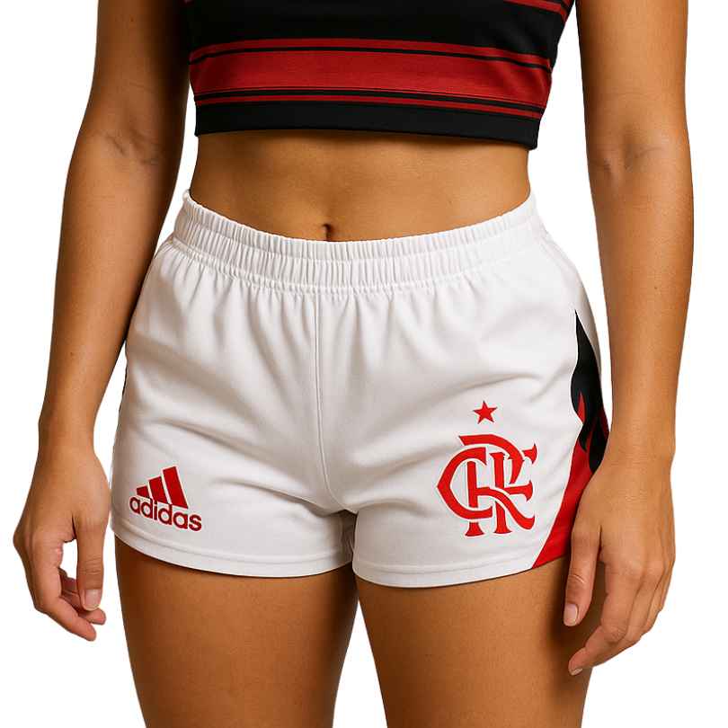 Short Feminino Flamengo 2025 Branco