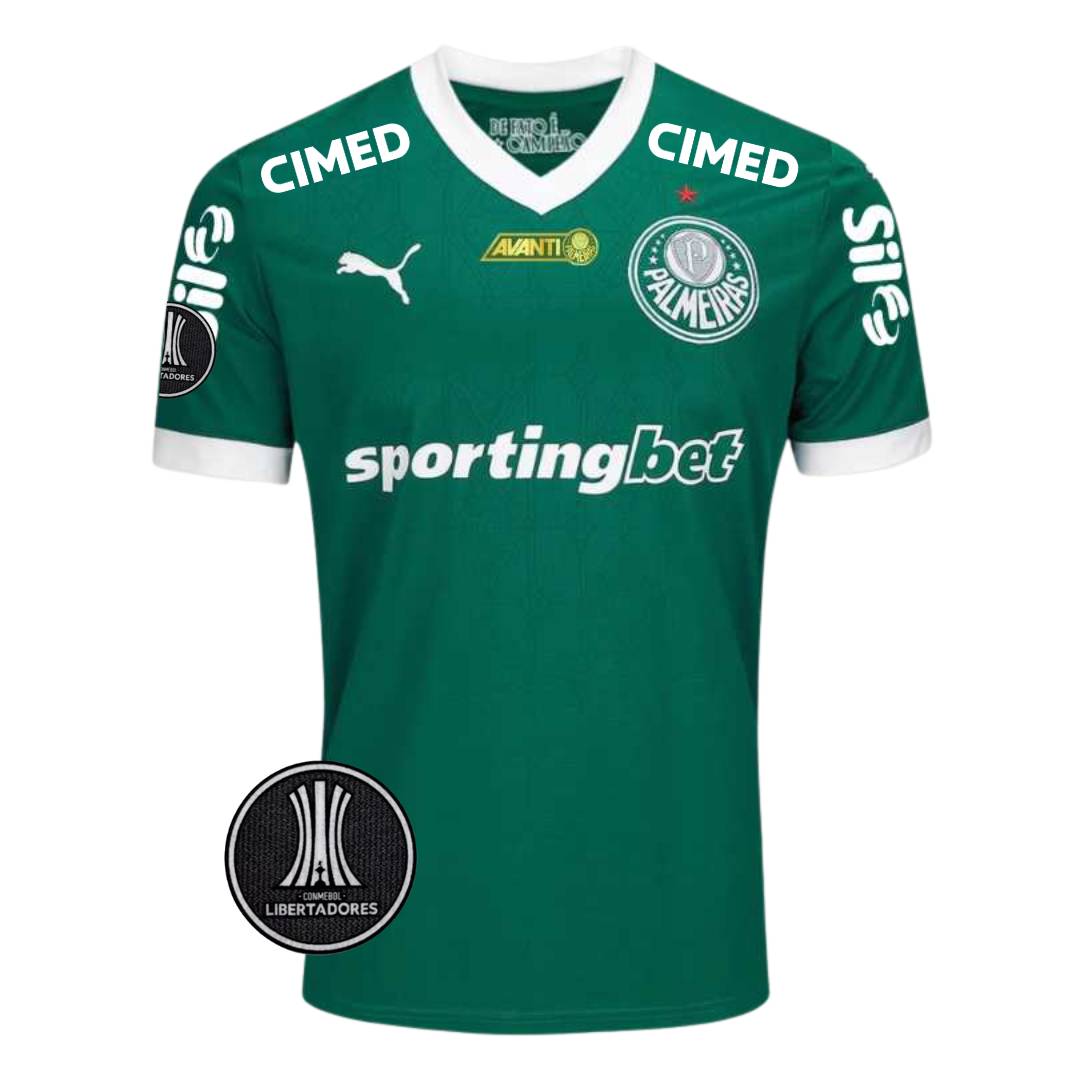 Camisa Puma Palmeiras 2025/26 Home C/ Patch Libertadores