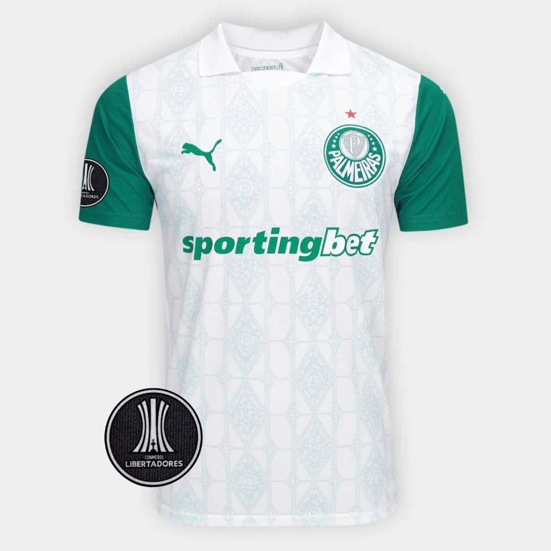 Camisa Puma Palmeiras 2025/26 Away C/ Patch Libertadores