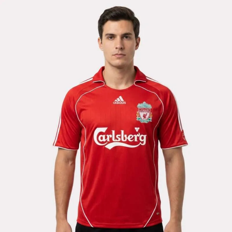 Camisa Retrô Liverpool 06/07 Home, Camisas de Futebol, PIQUE DE JOGADOR, -PIQUE DE JOGADOR