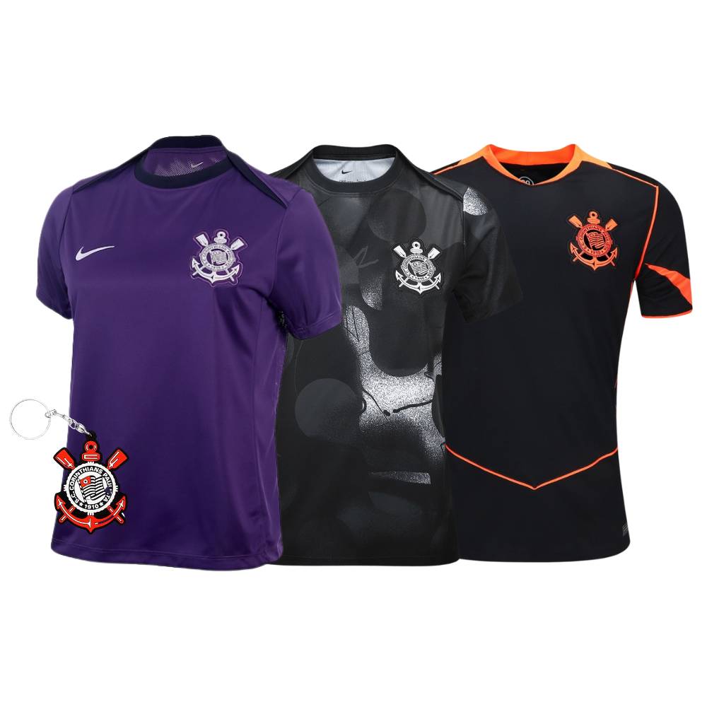 Combo Corinthians 3 Unidades + Brinde