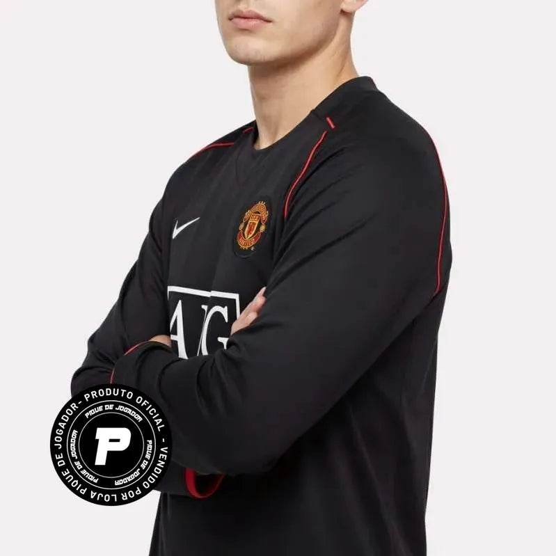 Camisa Retrô Manchester United 07/08 Away M. Longa, Camisas de Futebol, PIQUE DE JOGADOR, -PIQUE DE JOGADOR