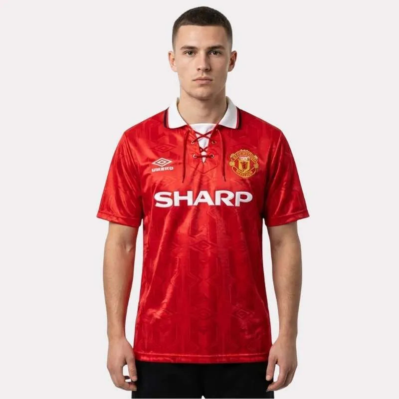 Camisa Retrô Manchester United 1993/94 Home, Camisas de Futebol, PIQUE DE JOGADOR, -PIQUE DE JOGADOR