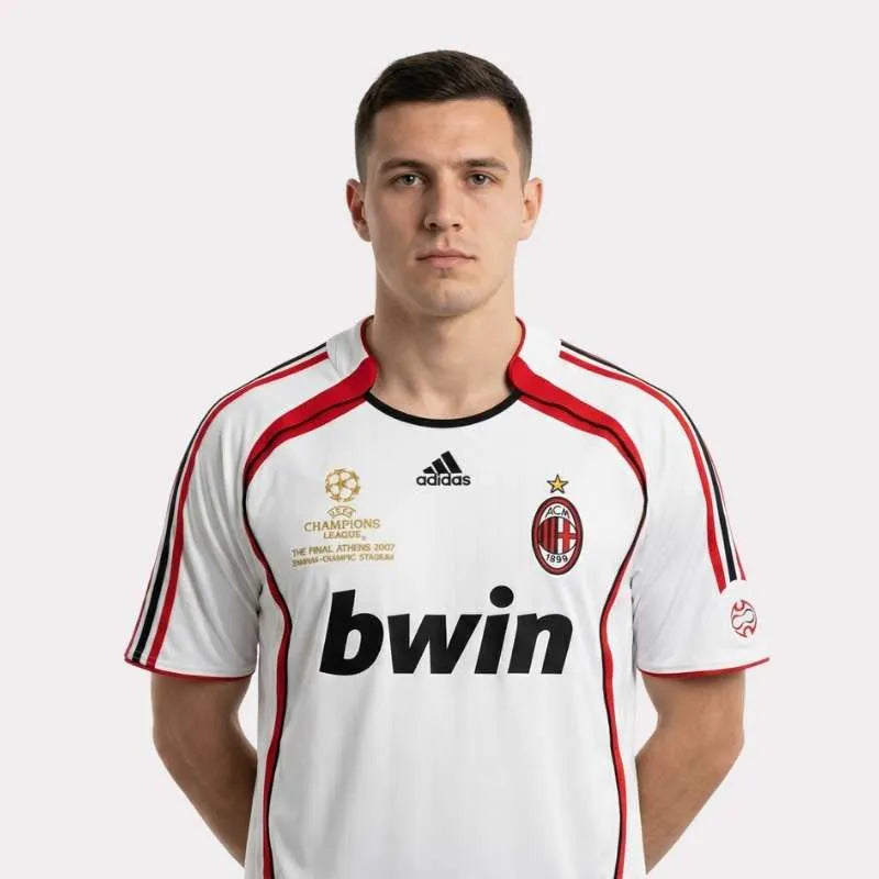 Camisa Retrô Milan 06/07 Away, Camisas de Futebol, PIQUE DE JOGADOR, -PIQUE DE JOGADOR
