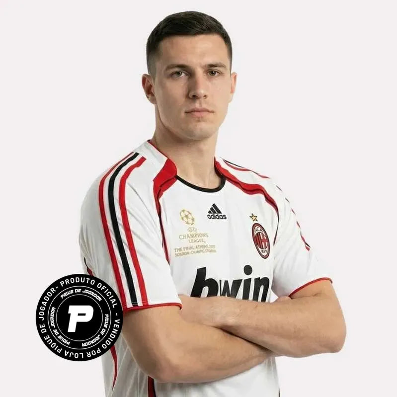 Camisa Retrô Milan 06/07 Away, Camisas de Futebol, PIQUE DE JOGADOR, -PIQUE DE JOGADOR