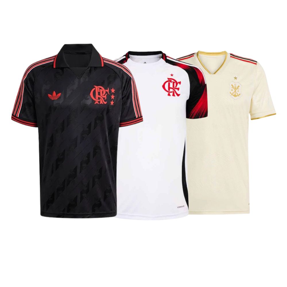 Combo Flamengo 3 Unidades Campeão 2025
