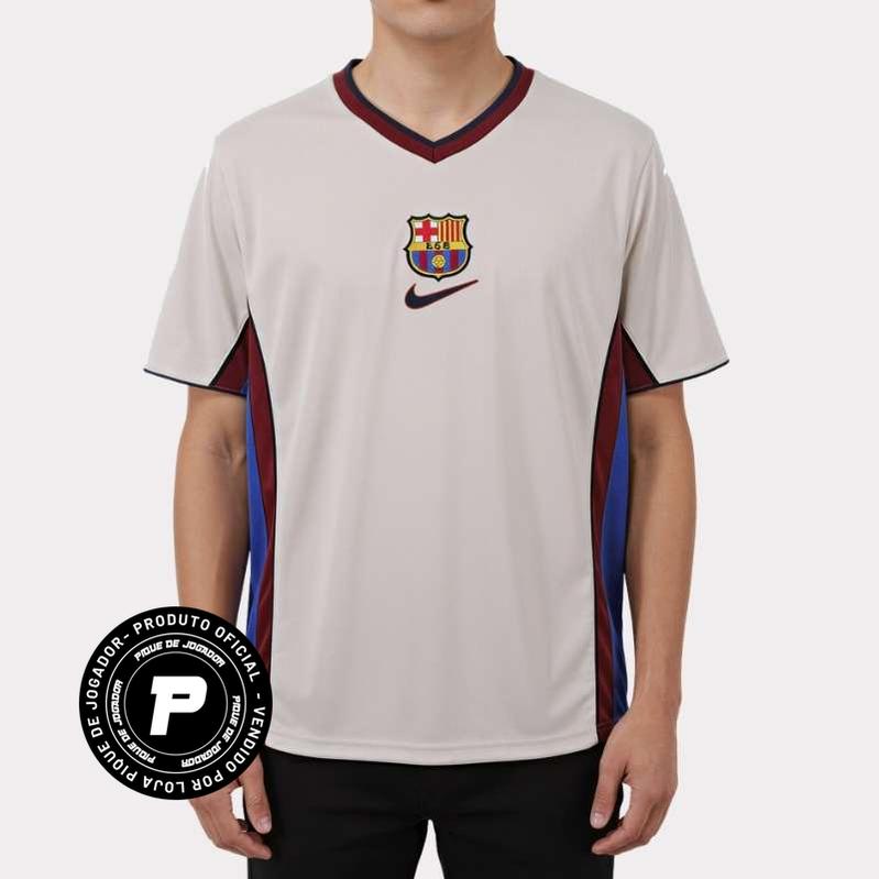 Camisa Retrô Barcelona 1998/99 Away, Camisas de Futebol, PIQUE DE JOGADOR, -PIQUE DE JOGADOR