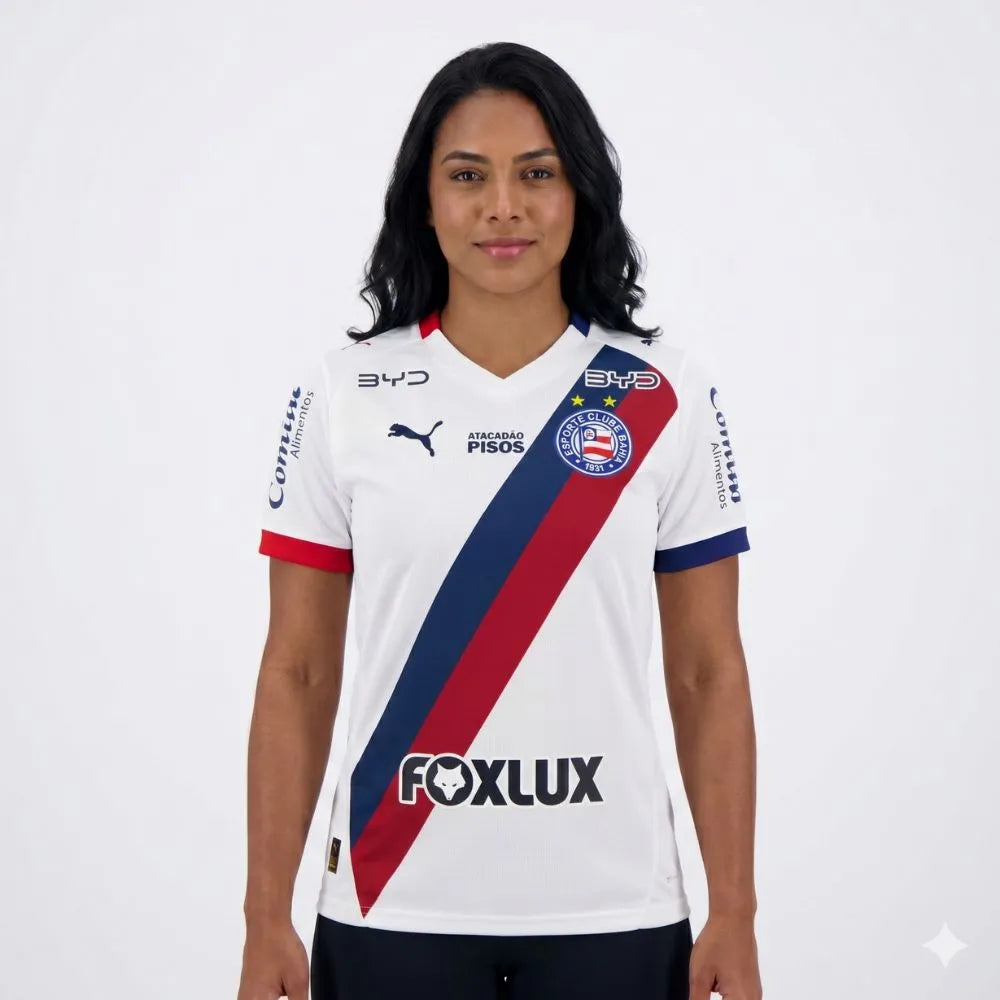 Camisa Feminina Puma Bahia 26/27 Home C/ Patrocínios