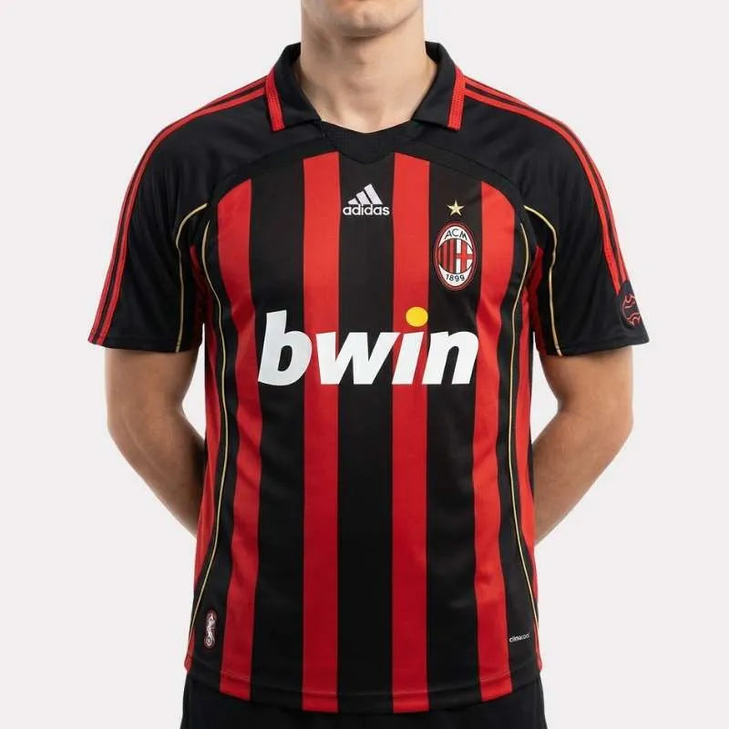 Camisa Retrô Milan 06/07 Home, Camisas de Futebol, PIQUE DE JOGADOR, -PIQUE DE JOGADOR