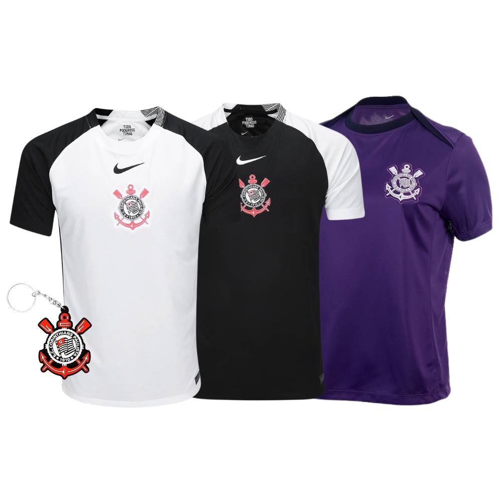 Combo Corinthians 3 Unidades + Brinde