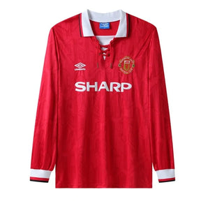 Camisa Manchester United 1992/93 Retrô Manga Longa