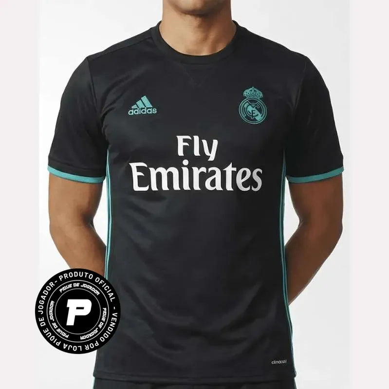 Camisa Retrô Real Madrid 17/18 II, Camisas de Futebol, PIQUE DE JOGADOR, -PIQUE DE JOGADOR