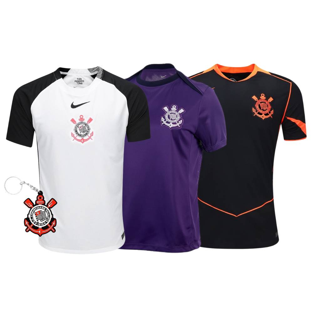Combo Corinthians 3 Unidades + Brinde