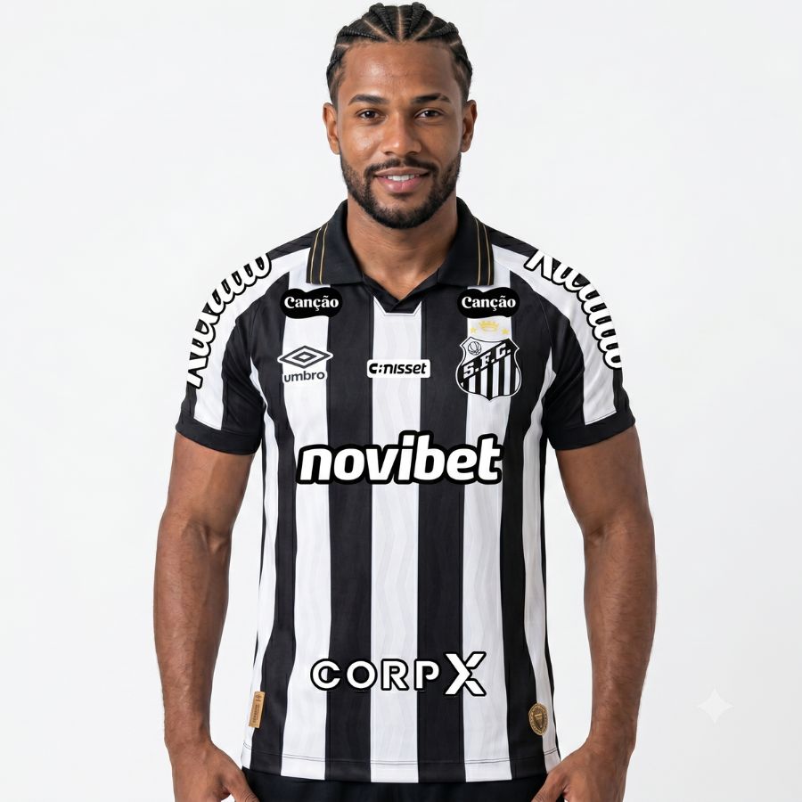 Camisa Umbro Santos 26/27 Away Jogador C/ Patrocínios