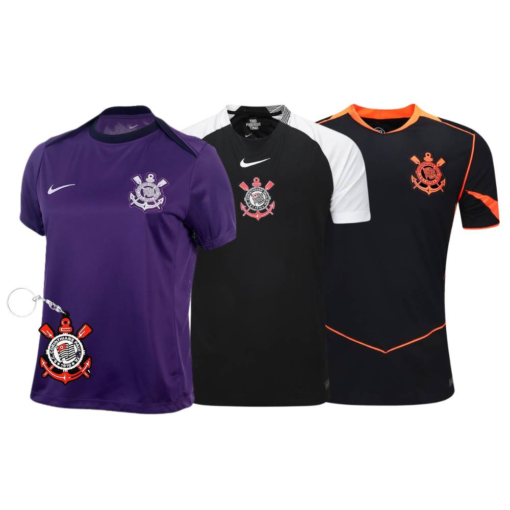 Combo Corinthians 3 Unidades + Brinde