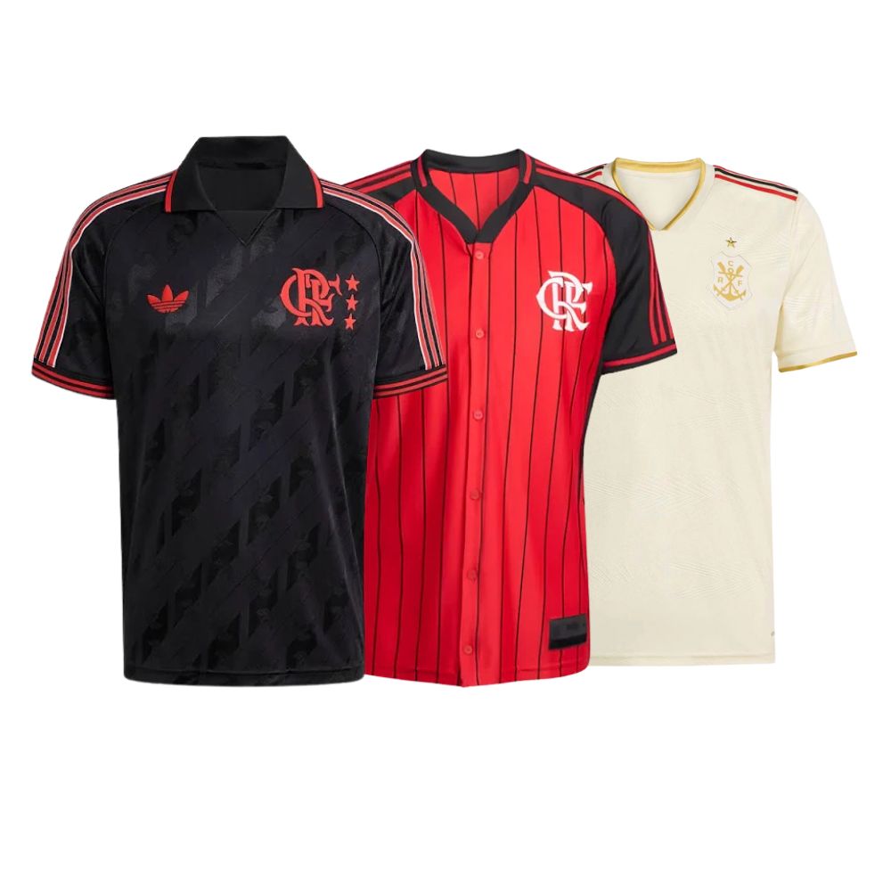 Combo Flamengo 3 Unidades Campeão 2025
