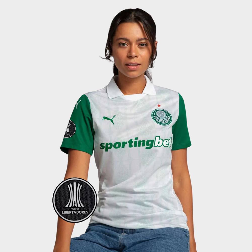 Camisa Feminina Puma Palmeiras 2025/26 Away C/ Patch Libertadores