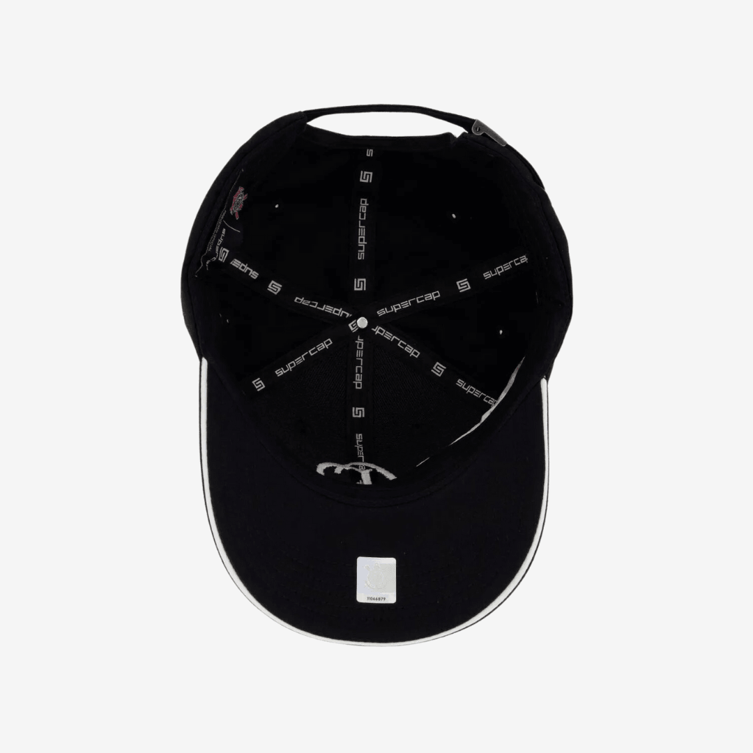 Boné Corinthians Prestige - Preto, , PIQUE DE JOGADOR, Mostre sua paixão pelo Timão com um visual de respeito! O Boné Corinthians Prestige Relevo Preto combina estilo e tradição com um toque moderno. O destaque vai para o logo “CP” bordado em alto relevo na parte frontal, trazendo um visual limpo, autêntico e cheio de identidade. Confeccionado em sarja 100% algodão, esse modelo é sinônimo de conforto e durabilidade. A aba curva com detalhe branco e o ajuste em fivela de metal personalizada garantem um encai