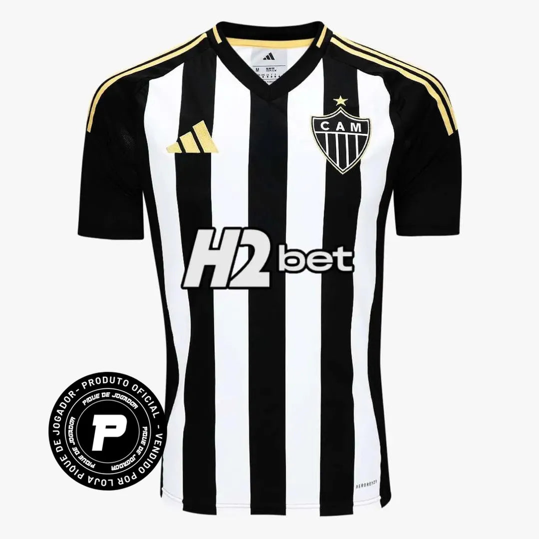 Camisa Adidas Atlético Mineiro 25/26 Home, Camisa Futebol, Adidas, Ficha do Produto TecnologiaAeroReady: Sistema que controla o excesso de umidade do corpo, garantindo a rápida secagem do suor durante os exercícios. Composição: 100% PoliésterMarca: AdidasIndicada para: Jogo/CasualGênero: MasculinoEscudo: BordadoOrigem: ImportadoManga: Curta PERSONALIZAÇÃO COM QUALIDADE OFICIAL Durável Maleável Não perde a cor-PIQUE DE JOGADOR
