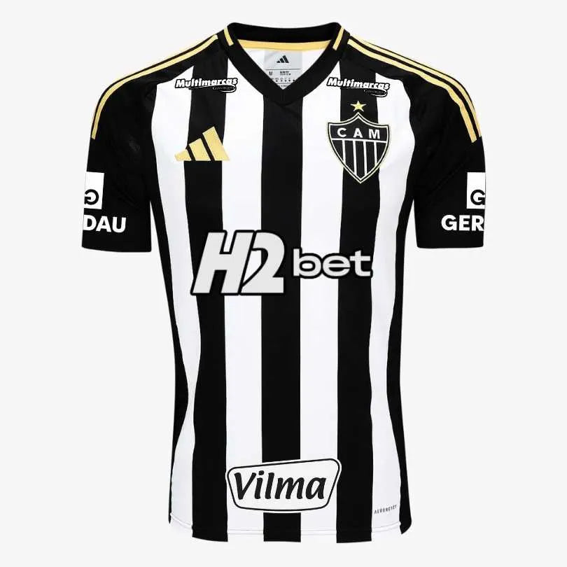 Camisa Adidas Atlético Mineiro 25/26 Home, Camisa Futebol, Adidas, Ficha do Produto TecnologiaAeroReady: Sistema que controla o excesso de umidade do corpo, garantindo a rápida secagem do suor durante os exercícios. Composição: 100% PoliésterMarca: AdidasIndicada para: Jogo/CasualGênero: MasculinoEscudo: BordadoOrigem: ImportadoManga: Curta PERSONALIZAÇÃO COM QUALIDADE OFICIAL Durável Maleável Não perde a cor-PIQUE DE JOGADOR