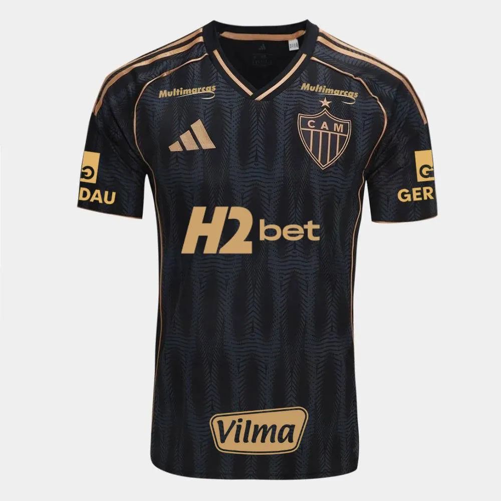 Camisa Adidas Atlético Mineiro 25/26 Third, Camisa Futebol, Adidas, Ficha do Produto TecnologiaAeroReady: Sistema que controla o excesso de umidade do corpo, garantindo a rápida secagem do suor durante os exercícios. Composição: 100% PoliésterMarca: AdidasIndicada para: Jogo/CasualGênero: MasculinoEscudo: BordadoOrigem: ImportadoManga: Curta PERSONALIZAÇÃO COM QUALIDADE OFICIAL Durável Maleável Não perde a cor-PIQUE DE JOGADOR