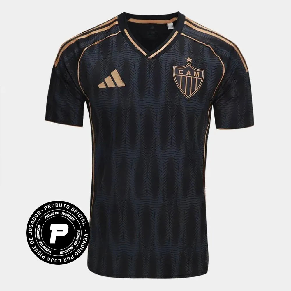 Camisa Adidas Atlético Mineiro 25/26 Third, Camisa Futebol, Adidas, Ficha do Produto TecnologiaAeroReady: Sistema que controla o excesso de umidade do corpo, garantindo a rápida secagem do suor durante os exercícios. Composição: 100% PoliésterMarca: AdidasIndicada para: Jogo/CasualGênero: MasculinoEscudo: BordadoOrigem: ImportadoManga: Curta PERSONALIZAÇÃO COM QUALIDADE OFICIAL Durável Maleável Não perde a cor-PIQUE DE JOGADOR