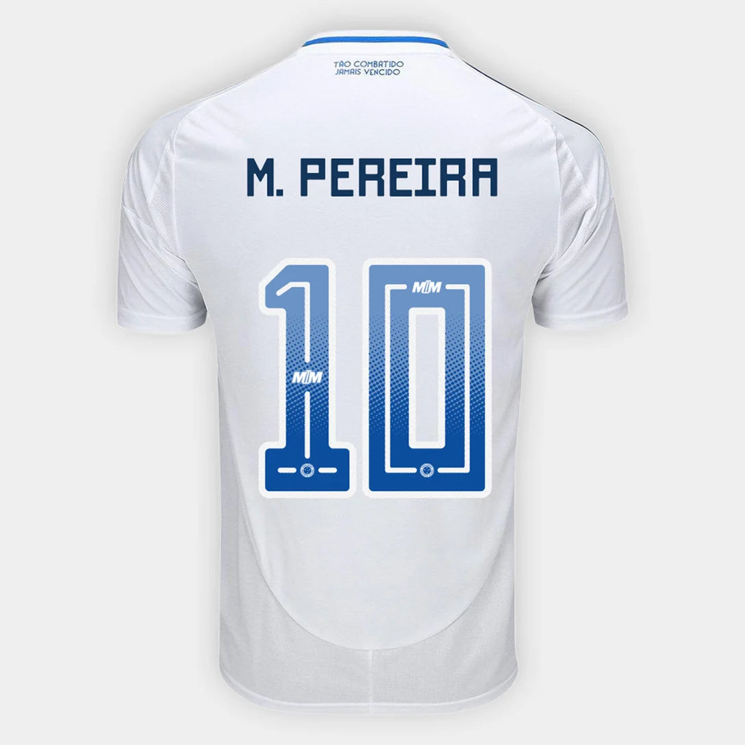 Camisa Adidas Cruzeiro 25/26 Away #10 Matheus Pereira, Camisa Futebol, Adidas, Ficha do Produto TecnologiaAeroReady: Sistema que controla o excesso de umidade do corpo, garantindo a rápida secagem do suor durante os exercícios. Composição: 100% PoliésterMarca: AdidasIndicada para: Jogo/CasualGênero: MasculinoEscudo: EmborrachadoOrigem: ImportadoManga: Curta-PIQUE DE JOGADOR