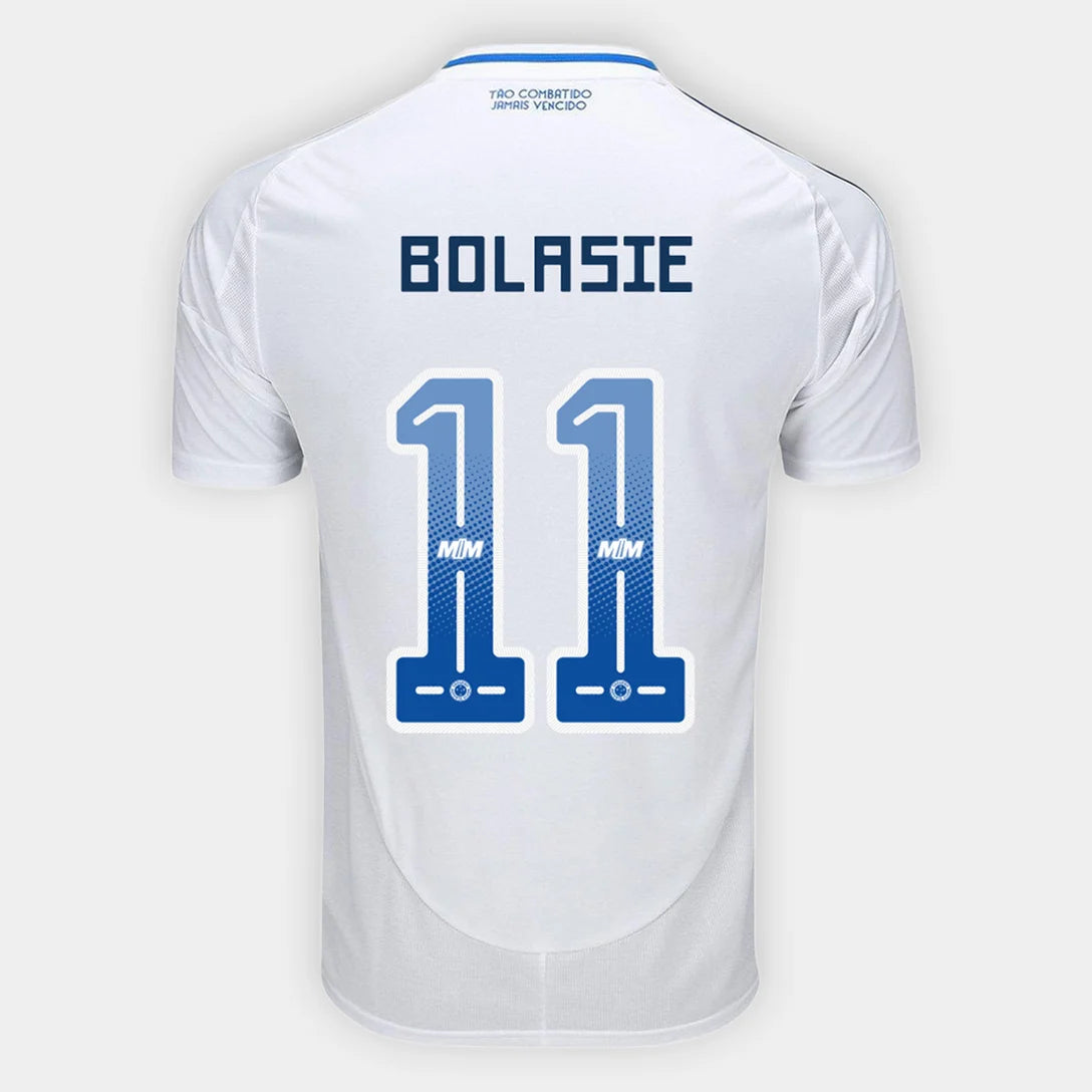 Camisa Adidas Cruzeiro 25/26 Away #11 Bolasie, Camisa Futebol, Adidas, Ficha do Produto TecnologiaAeroReady: Sistema que controla o excesso de umidade do corpo, garantindo a rápida secagem do suor durante os exercícios. Composição: 100% PoliésterMarca: AdidasIndicada para: Jogo/CasualGênero: MasculinoEscudo: EmborrachadoOrigem: ImportadoManga: Curta-PIQUE DE JOGADOR