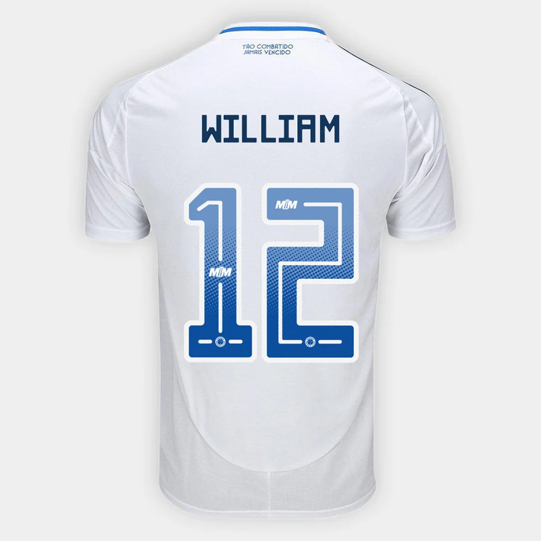 Camisa Adidas Cruzeiro 25/26 Away #12 William, Camisa Futebol, Adidas, Ficha do Produto TecnologiaAeroReady: Sistema que controla o excesso de umidade do corpo, garantindo a rápida secagem do suor durante os exercícios. Composição: 100% PoliésterMarca: AdidasIndicada para: Jogo/CasualGênero: MasculinoEscudo: EmborrachadoOrigem: ImportadoManga: Curta-PIQUE DE JOGADOR