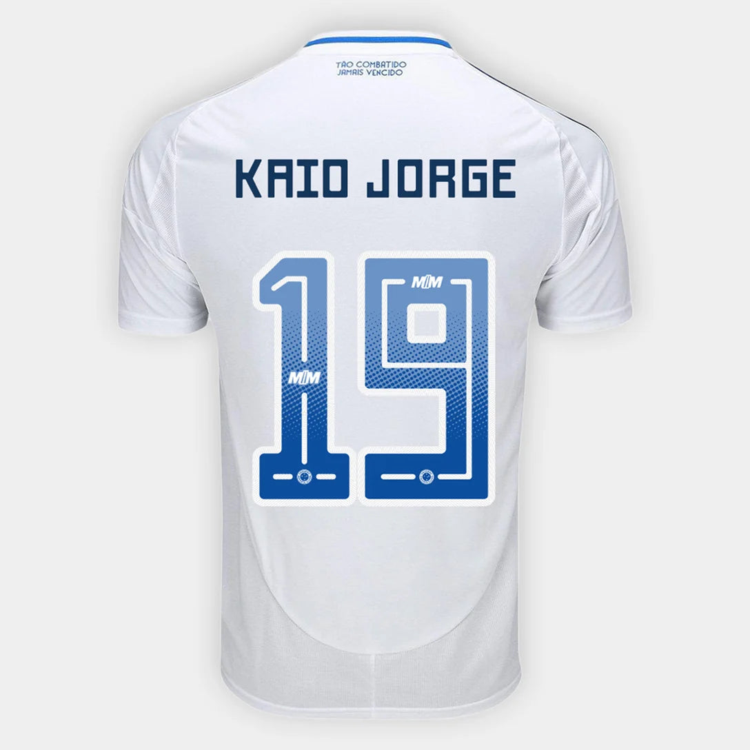 Camisa Adidas Cruzeiro 25/26 Away #19 Kaio Jorge, Camisa Futebol, Adidas, Ficha do Produto TecnologiaAeroReady: Sistema que controla o excesso de umidade do corpo, garantindo a rápida secagem do suor durante os exercícios. Composição: 100% PoliésterMarca: AdidasIndicada para: Jogo/CasualGênero: MasculinoEscudo: EmborrachadoOrigem: ImportadoManga: Curta-PIQUE DE JOGADOR