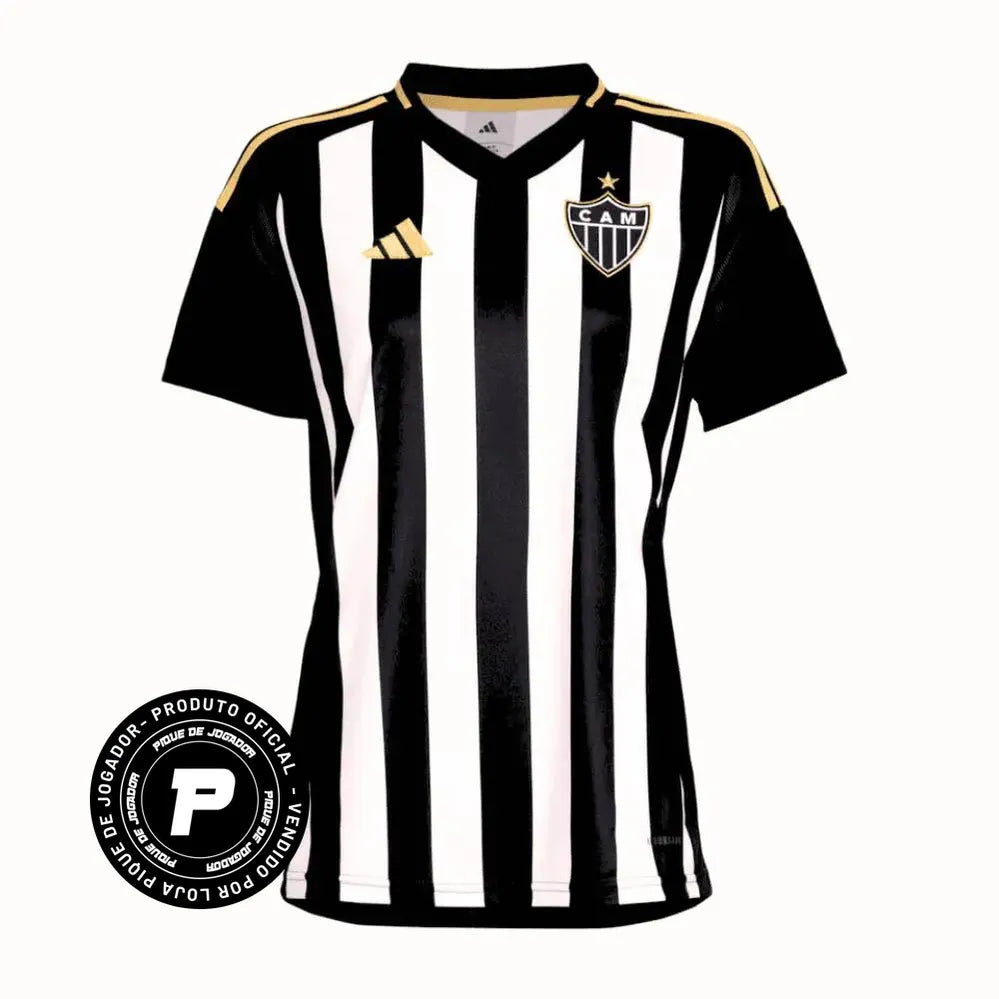 Camisa Adidas Feminina Atlético Mineiro 25/26 Home, Camisa Futebol, Adidas, Ficha do Produto TecnologiaAeroReady: Sistema que controla o excesso de umidade do corpo, garantindo a rápida secagem do suor durante os exercícios. Composição: 100% PoliésterMarca: AdidasIndicada para: Jogo/CasualGênero: MasculinoEscudo: BordadoOrigem: ImportadoManga: Curta PERSONALIZAÇÃO COM QUALIDADE OFICIAL Durável Maleável Não perde a cor-PIQUE DE JOGADOR